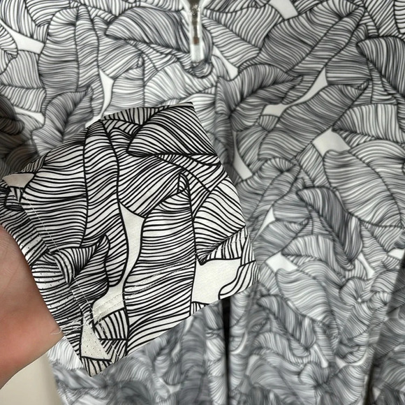 Lady Hagen Quarter Zip Black and White Pullover - Picture 4 of 7